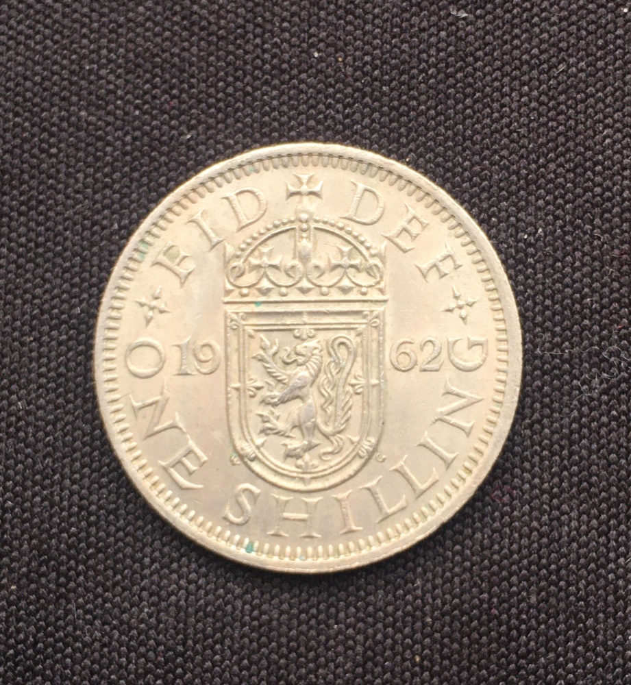 Elizabeth II *1962* Shilling - Scottish - Original British Coin - BUNC