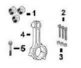 CaterpillarÂ® 3013C (C1.5) Con Rods, Bolts and Nuts