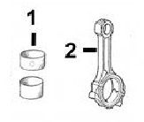 CaterpillarÂ® 3034C Con Rods, Con Rod Bush and Rod Capscrew