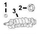 CaterpillarÂ® 3044C Front Seal, Rear Seals and Crankshaft