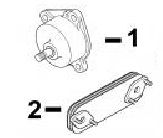 CaterpillarÂ® 3044C Oil Pump and Oil Cooler