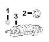 CaterpillarÂ® 3046 Front and Rear Seal and Crankshaft