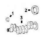 CaterpillarÂ® 3054 Front and Rear Seal and Crankshaft