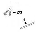 CaterpillarÂ® 3054 Rocker Shaft, Rocker Arm LH, Rocker Arm RH