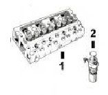 CaterpillarÂ® 3054T Cylinder Head and Heater Plug