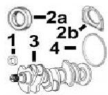 CaterpillarÂ® 3054 Front and Rear Seal, Crankshaft Kit and Ring Gear