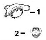 CaterpillarÂ® 3054 Water Pump and Thermostat