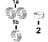 KubotaÂ® 05 Series D1105 Main Bearing Set