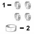 KubotaÂ® 05 Series D1105 Main Bearing Set