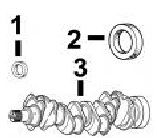 CaterpillarÂ® 3054T Front and Rear Seals and Crankshaft Kit