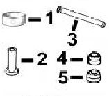 CaterpillarÂ® 3054 Bushing Cam, Camshaft,Tappet and Push Rod, Seal Valves