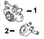 CaterpillarÂ® 3054 Oil Pump and Oil Cooler