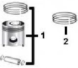 YanmarÂ® 4TNE106D Piston and Ring Kit