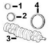 YanmarÂ® 3TNV84 Thrust Washer Set