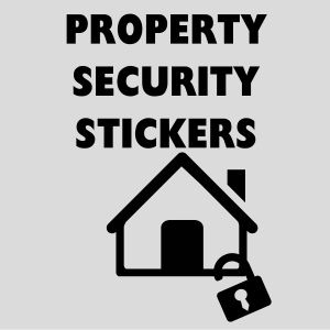 Property Alarm Stickers