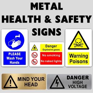Health & Safety Metal Signs