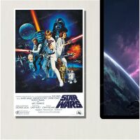 METAL Star Wars A New Hope Episode IV Movie Poster Sign Tin Aluminium Door Plaque Cinema Film Living Room Bedroom Wall Art Skywalker Darth Vader