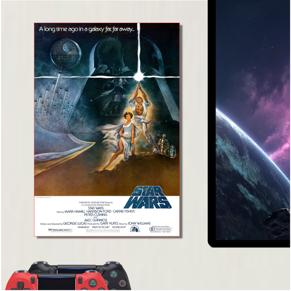 METAL Star Wars A New Hope Episode IV Movie Poster Sign Tin Aluminium Plaqu
