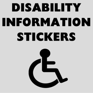 Disability Information Stickers
