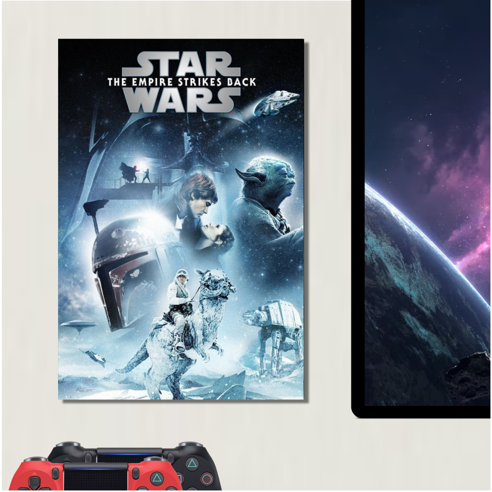 METAL Star Wars The Empire Strikes Back Episode V Movie Poster Sign Tin Alu