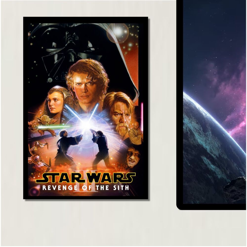 METAL Star Wars Revenge of the Sith Episode III Movie Poster Sign Tin Aluminum Plaque Cinema Living Room Bedroom Wall Art Obi-Wan Kenobi Skywalker