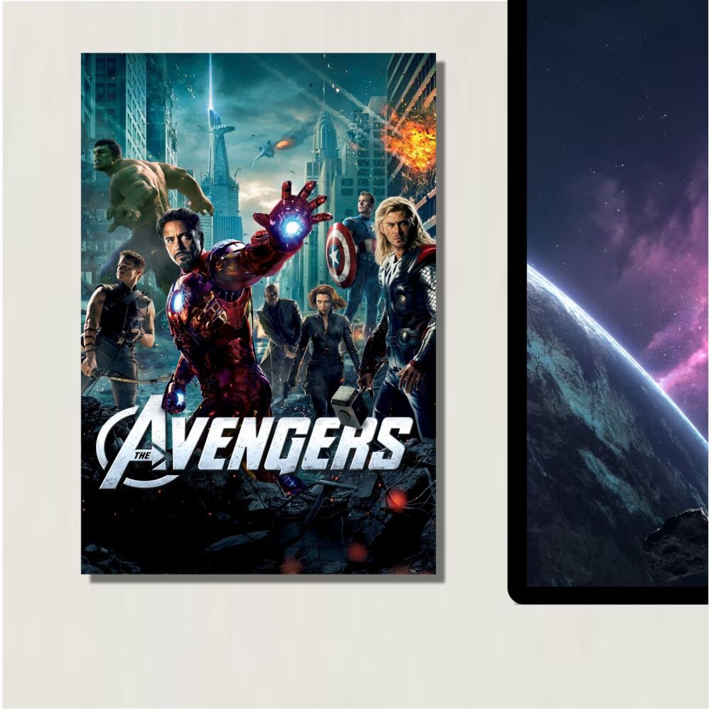 METAL Avengers Assemble Movie Iron Man Poster Captain America Sign Tin Alum