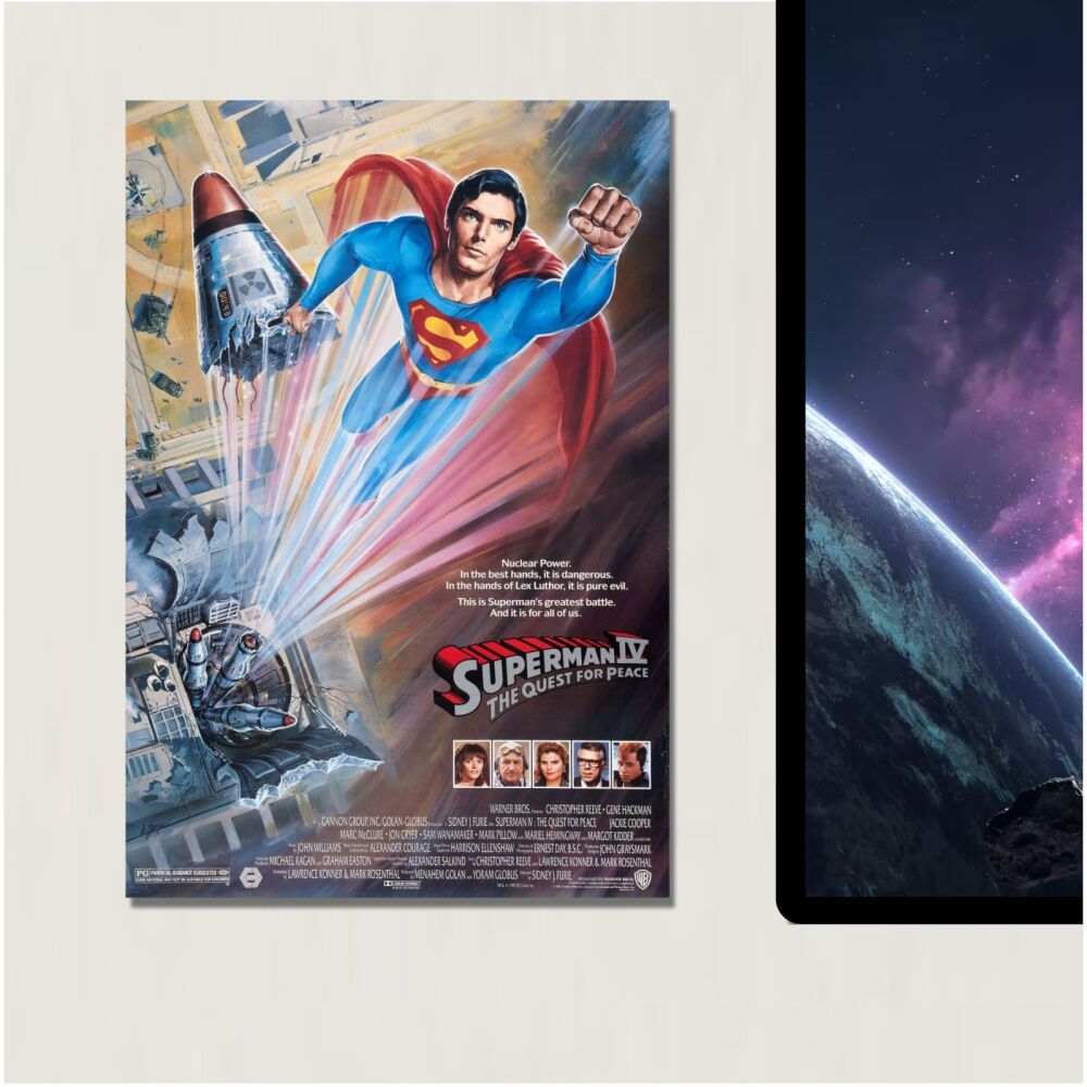 METAL Superman IV 4 The Quest for Peace Movie Poster Sign Tin Aluminum Plaq