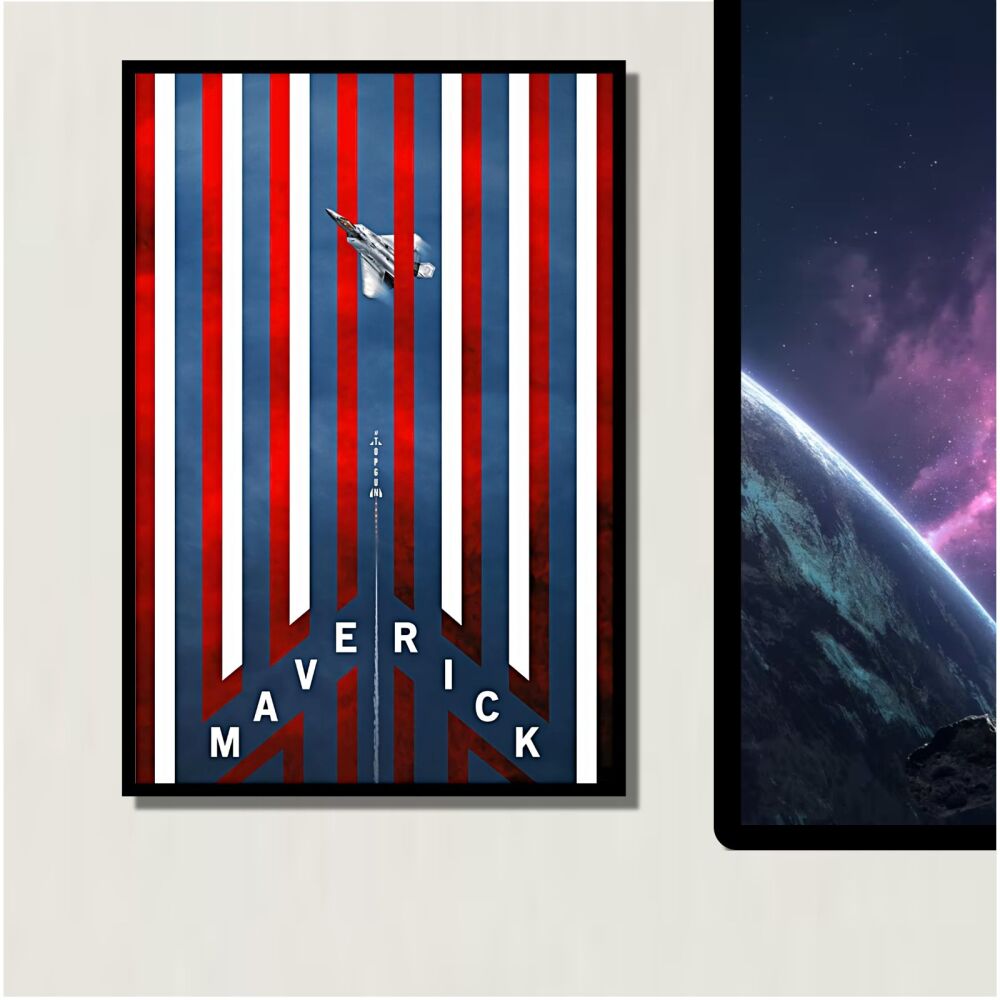 METAL Top Gun Maverick  Movie Poster Sign Tin Aluminum Plaque Cinema Tom Cr