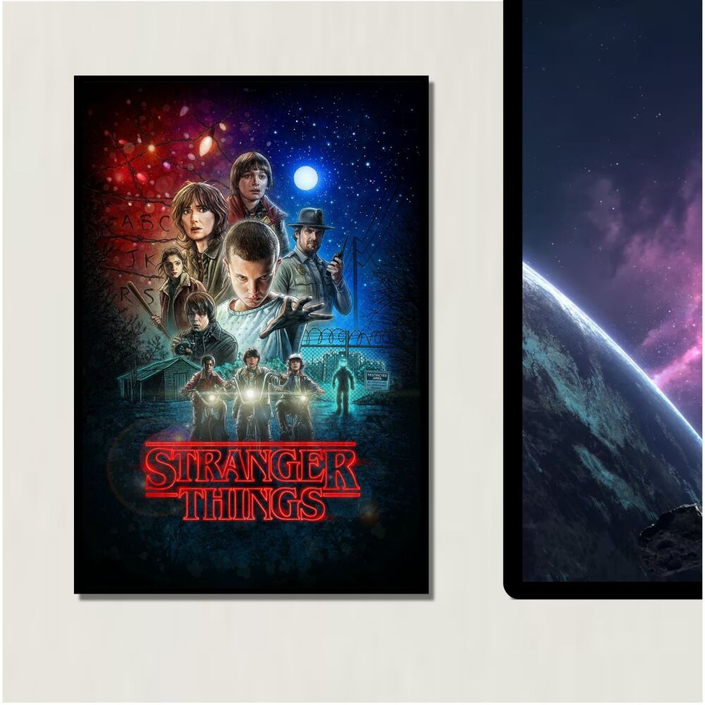 METAL Stranger Things TV Movie Poster Sign Tin Aluminum Film Plaque Cinema 