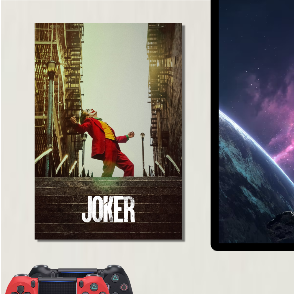 METAL Joker Movie Poster Batman Sign Tin Aluminum Plaque Cinema Film Living