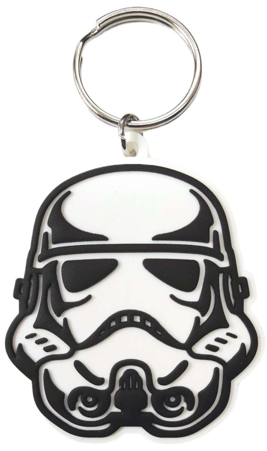 Stormtrooper Keychain Star Wars Head Helmet Darth Vader Empire Bag Tag Rubb