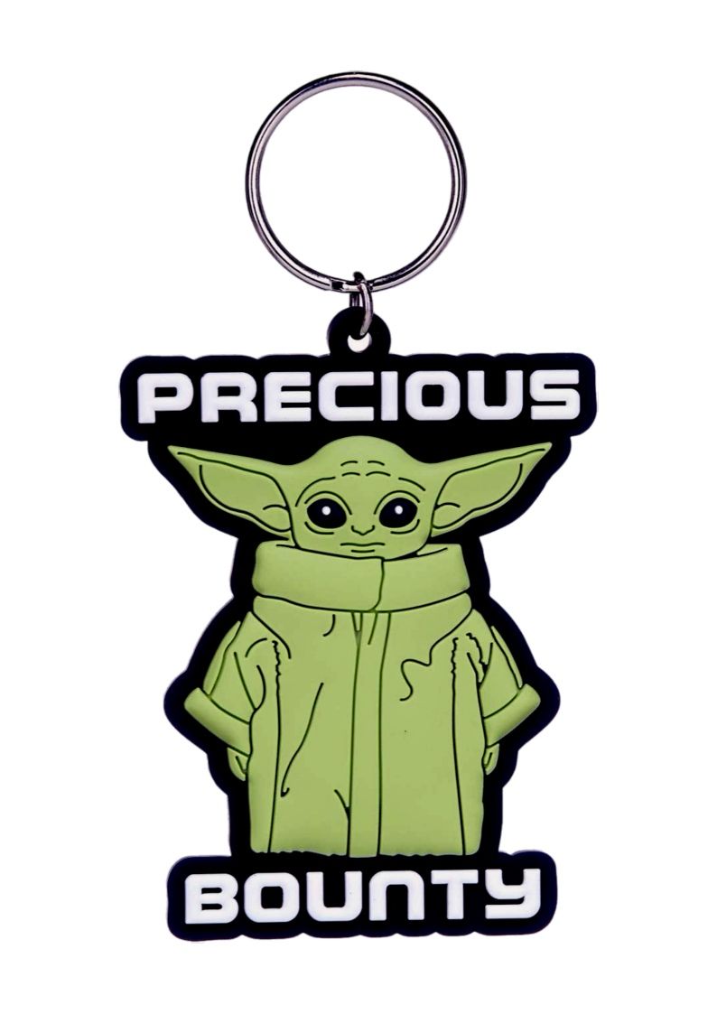 Grogu Precious Bounty Keychain Star Wars The Mandalorian Baby Yoda Bag Tag 
