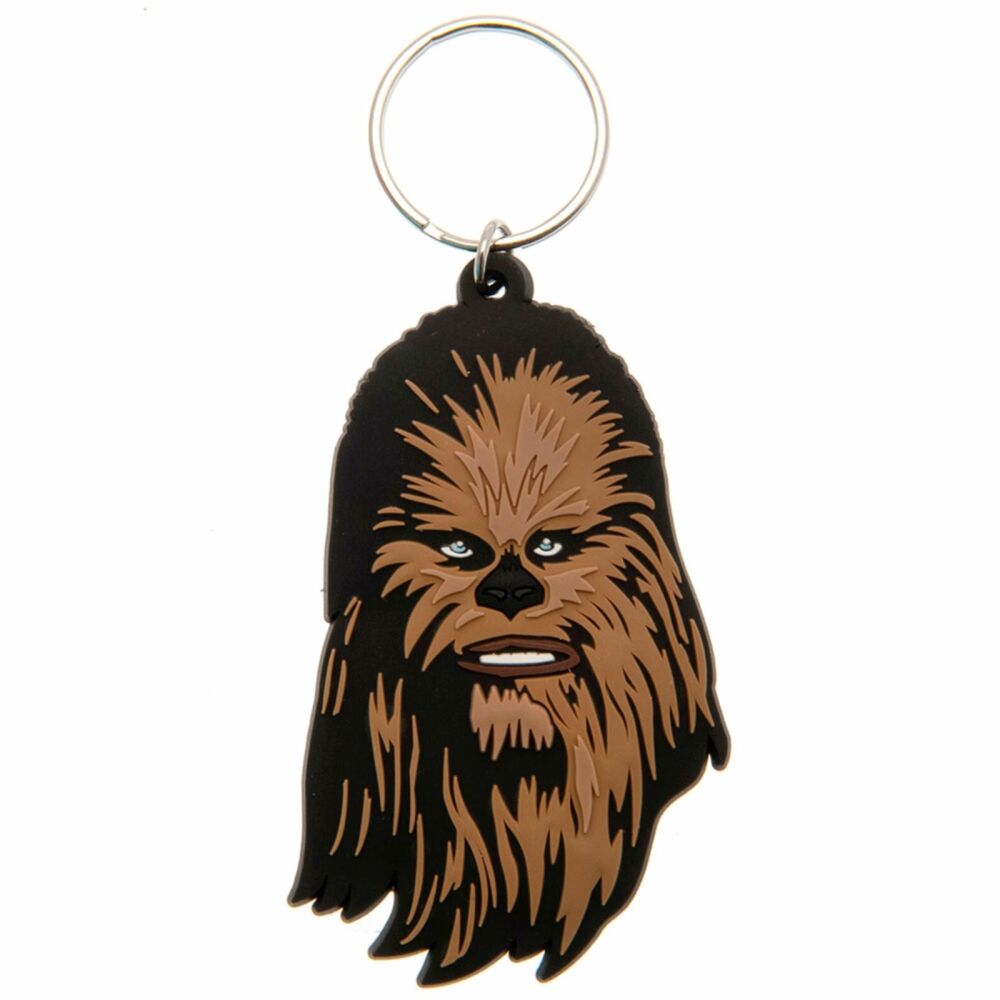 Chewbacca Keychain Star Wars Han Solo Ship Millennium Falcon Bag Tag Rubber