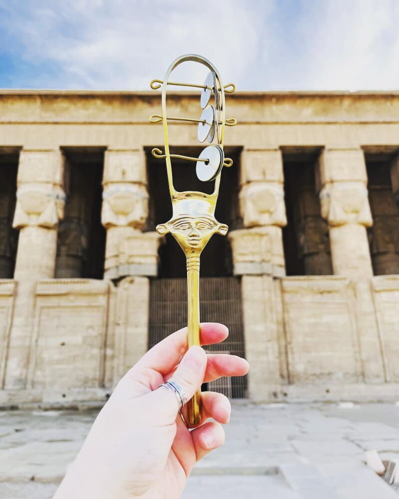 Hathor Sistrum  Cow ears