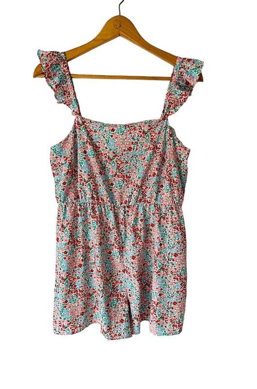 New Look size 12 ditsy floral print playsuit