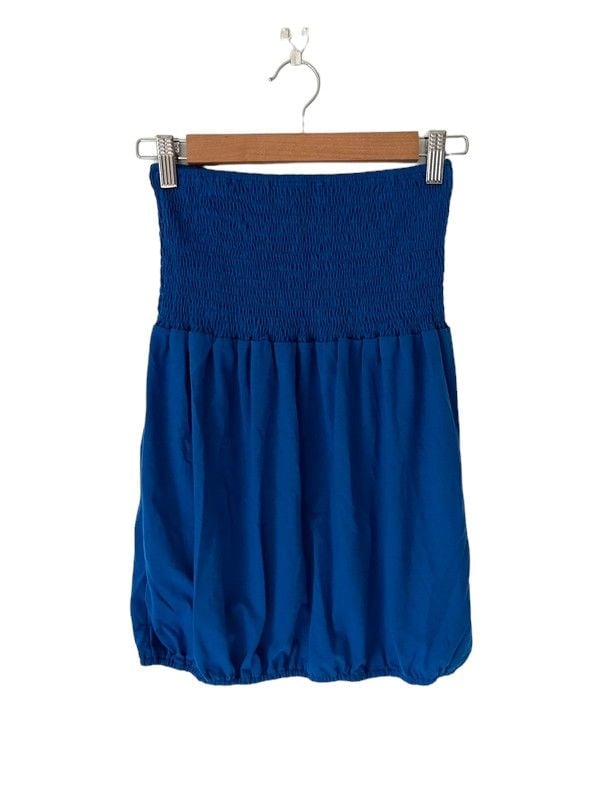 Size L blue bandeau summer top