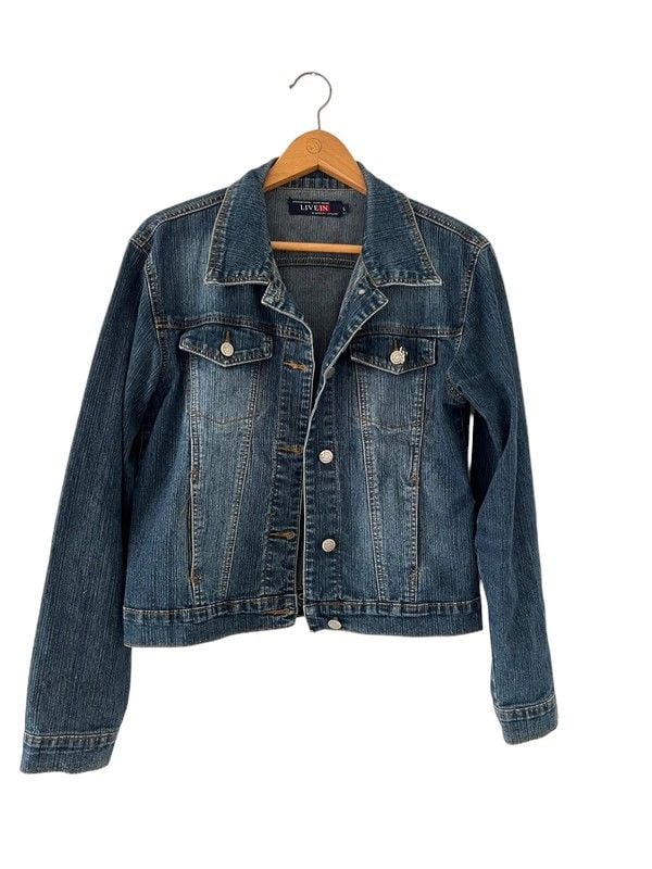 Size L Live In Jeanswear Long sleeve Denim Jacket