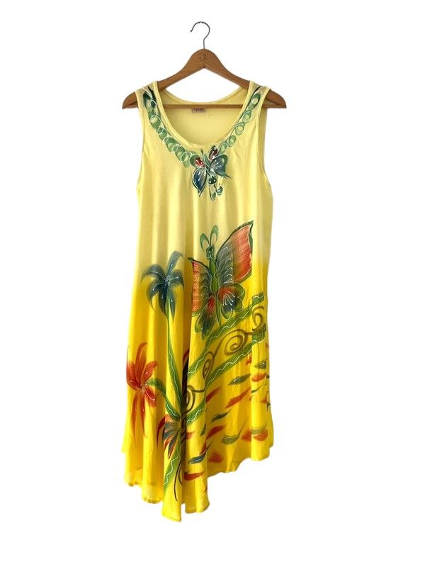 Bellestar size 14-16 yellow sleeveless dress