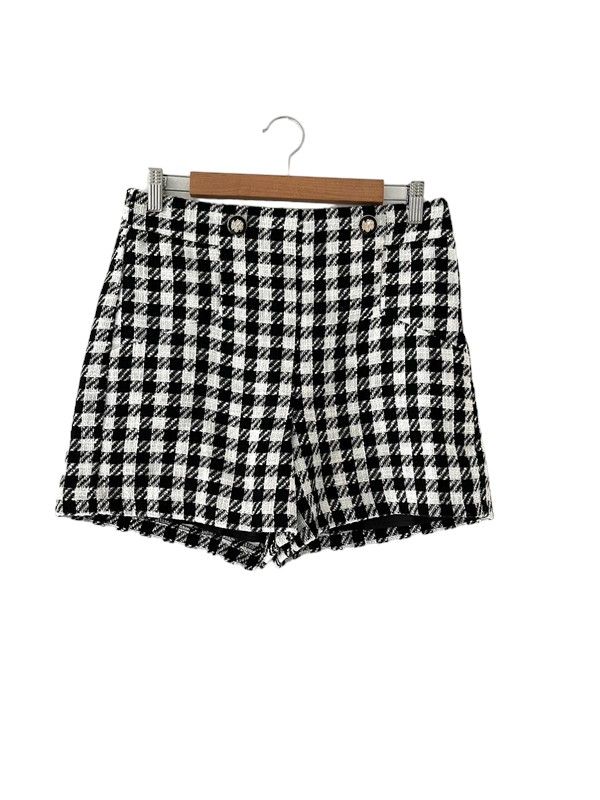 Primark size 12 tweed style black & white shorts