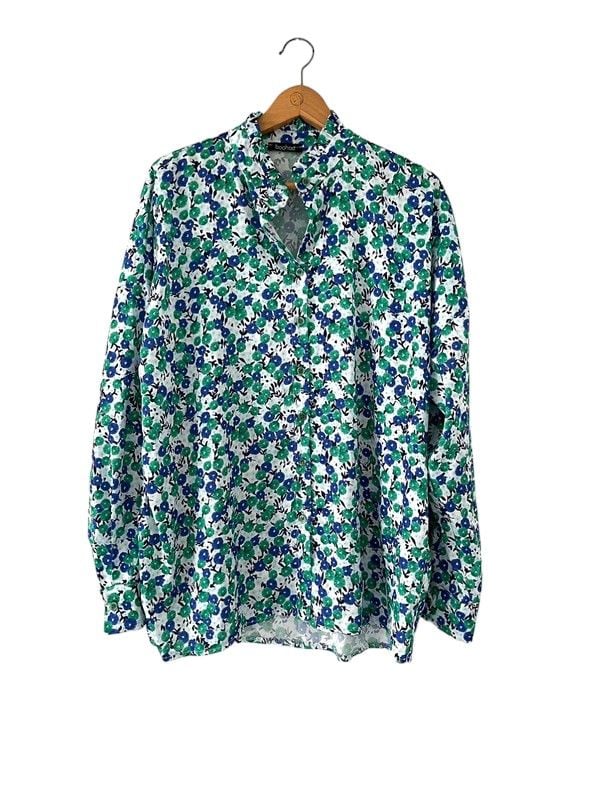 Boohoo size 16 floral print long sleeve shirt