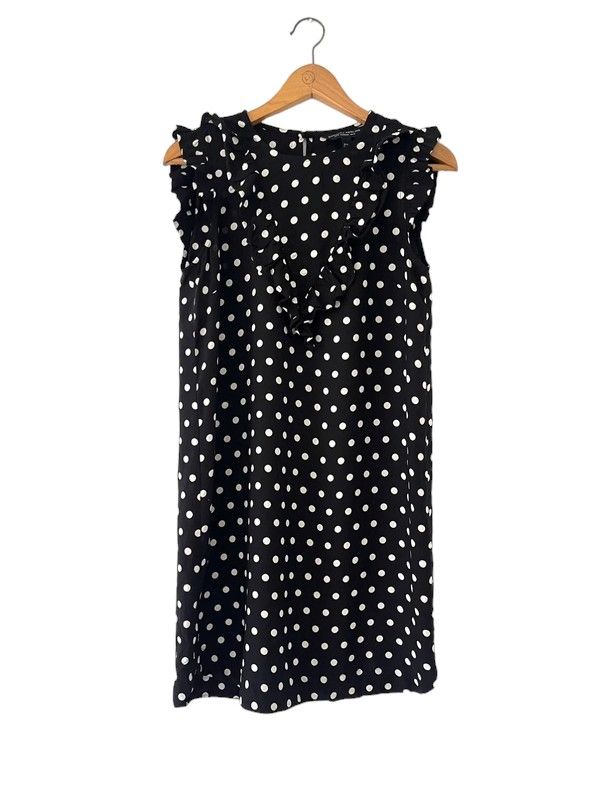 Dorothy Perkins Size 10 Black & White Polka Dot Dress