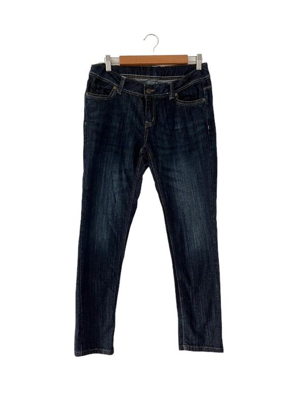 Size 12 mid rise dark blue straight leg jeans