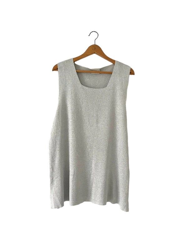 Essence size 26-28 silver sleeveless top