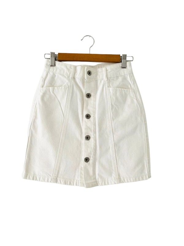 Jack Wills size 6 white denim skirt