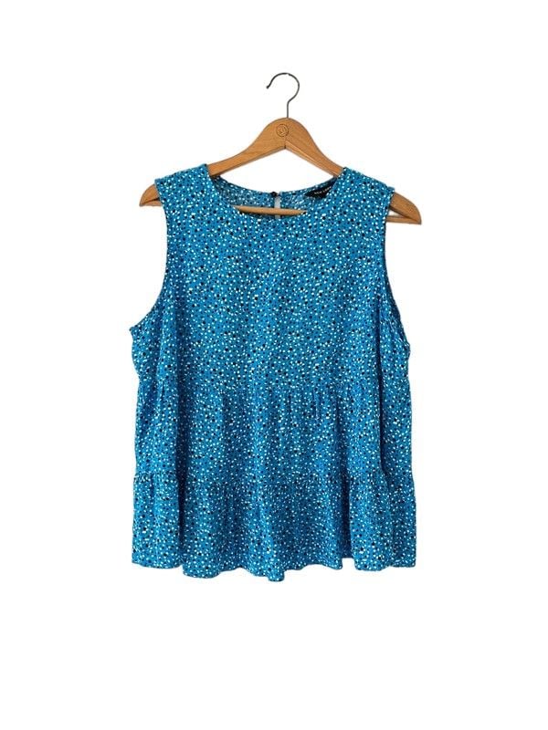 New Look size 14 blue sleeveless top