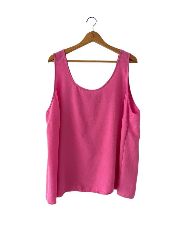 George size 24 pink sleeveless vest top