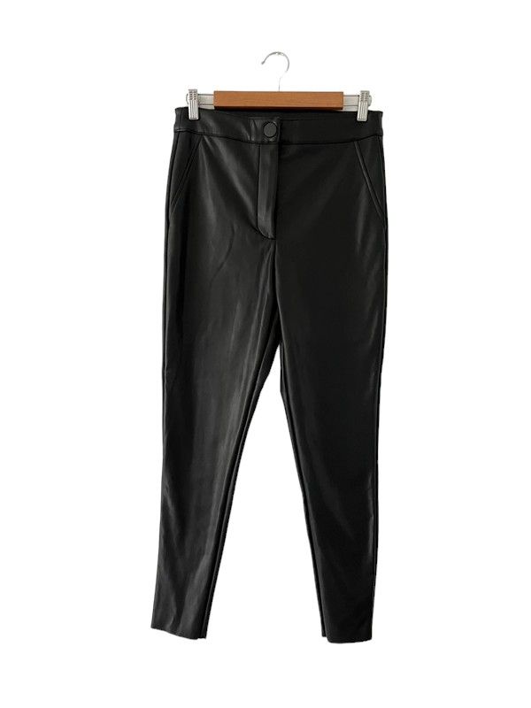 Size 10 faux leather high rise skinny trousers