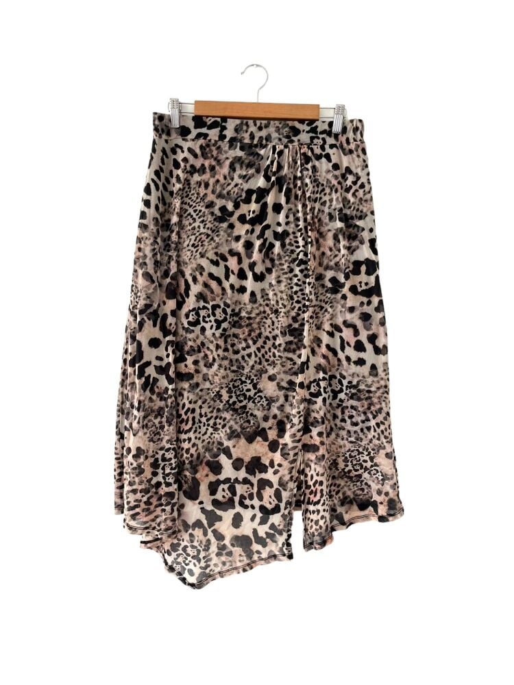 Next size 16 animal print knee length skirt