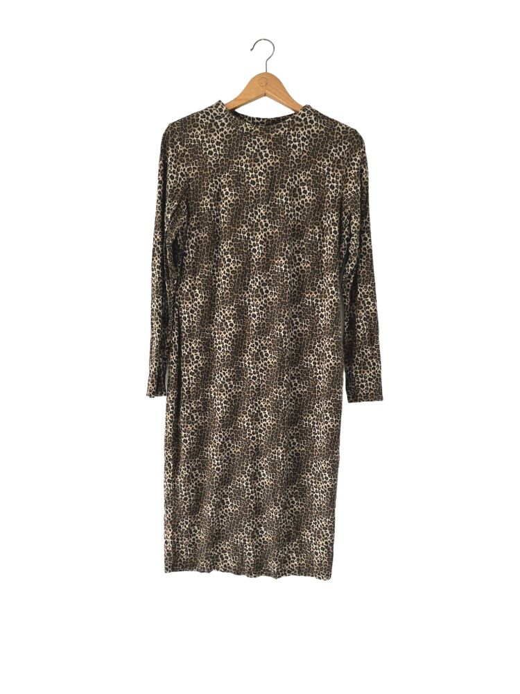 M&S Limited Edition size 16 animal print long sleeve midi dress