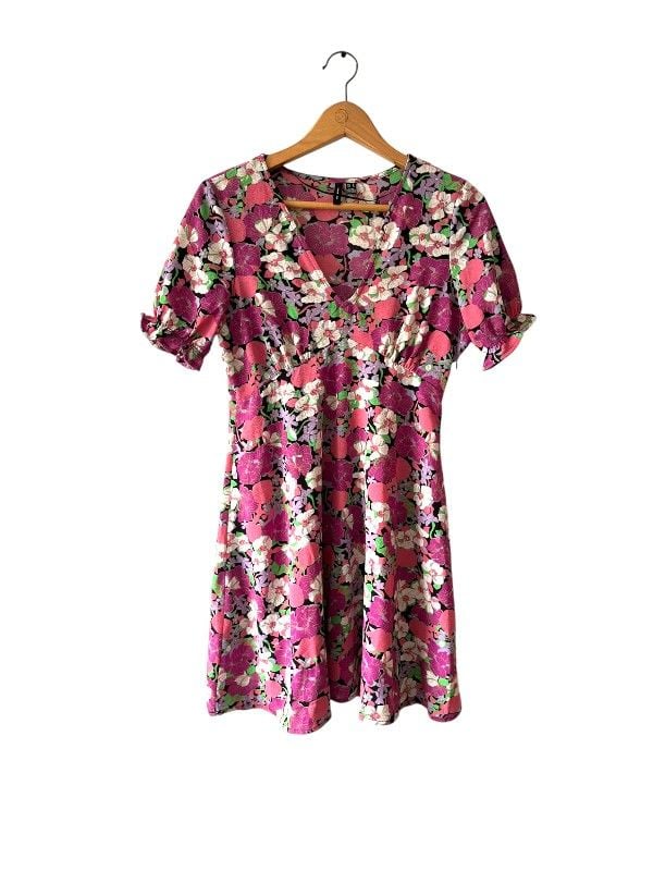 Vero Moda Size S Floral Short Sleeve Knee Length Dress